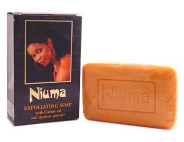 Niuma Exfoliating Soap with Carrot oil and Apricot power 7 oz / 200 g