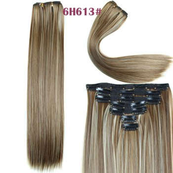 Women's Long Straight Clip-In Synthetic Stylish Hair Extension